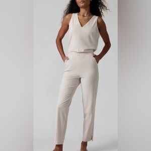 Athleta Brooklyn Jumpsuit // Abalone Grey